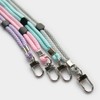 trage.band® Short Adjustable Wrist Strap with Carabiner Hook, 4 Bright