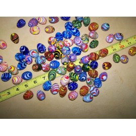 Murano blown Glass Egg Easter spring bunny art Kegel yoni Miniature marble ball