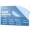 CALPALMY (2-Pack) 8 x 12” Clear Acrylic Sheet Plexiglass –
