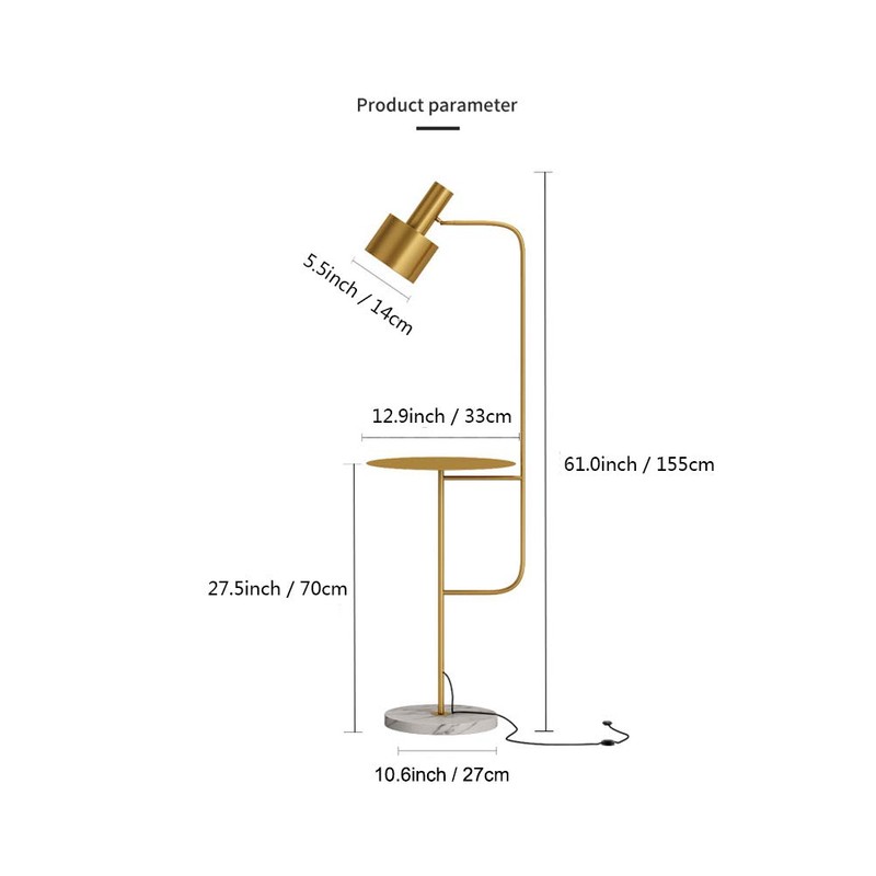 Hsyile Lighting KU300217 Contemporary Modern Creative Floor Lamp with a