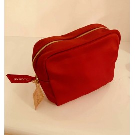 Clarins Cosmetic Bag Super Soft Fabric Recycled Made From Plastic Bottles