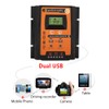 Controlador de Carga Solar, 12V/24V 50A MPPT Controlador de Carga