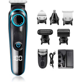 Afeitadora Eléctrica, Sebami Multi Kit Máquina recortadora de barba 5 en 1 rasuradoras para hombre Barbero Electrico Cortapelos Profesional Hombre Cortador Pelo Cortadora de Pelo Recargable Máquina de Afeitar Recortadora Barba