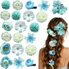 21Pcs Boho Flower Hair Clips Floral Barrettes for Bride Wedding