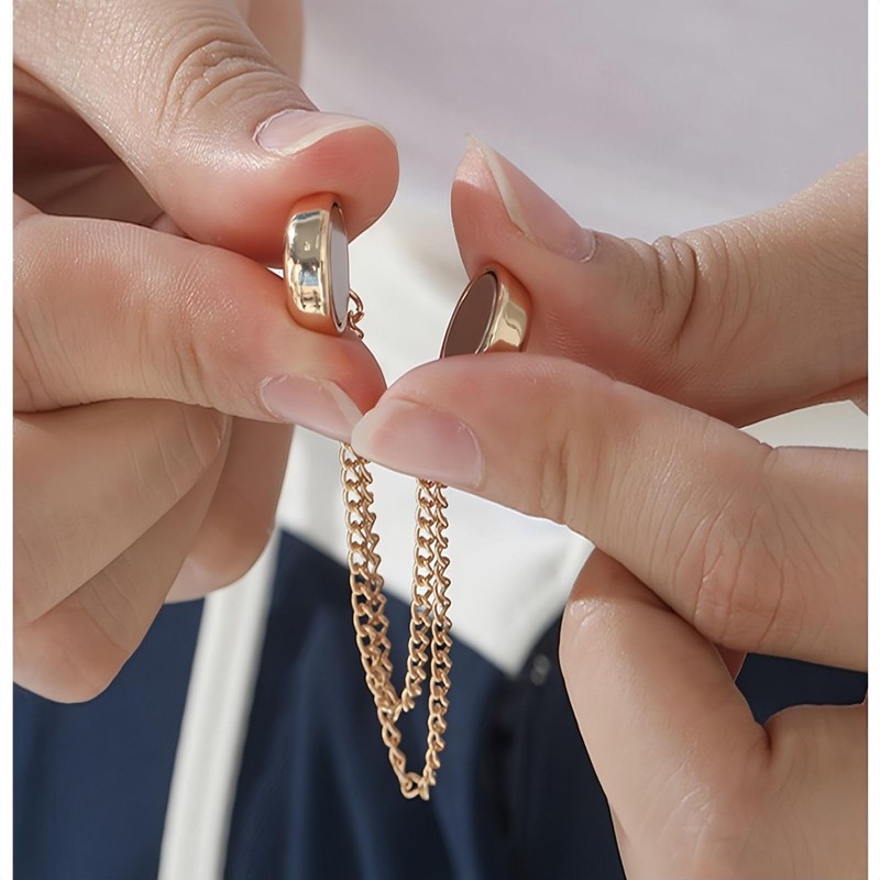 Paquete de 4 clips magnéticos multifunción para ropa, botones magnéticos