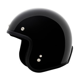 VCAN V85C 3/4 Open Face Motorcycle Helmet DOT Approved (Gloss Black, X-Large)