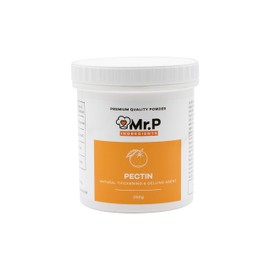 Mr.P Ingredients Pectin 250g NH Powder Ideal for Jams Marmalades Chutney Fruit Jellies Fruit Compote Gelling Agent Vegan Vegetarian Halal Kosher Gluten Free (Recyclable Pot)