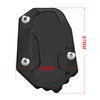 TREONK Motorcycle Side Stand Underlay Stand Pad Side Stand Support