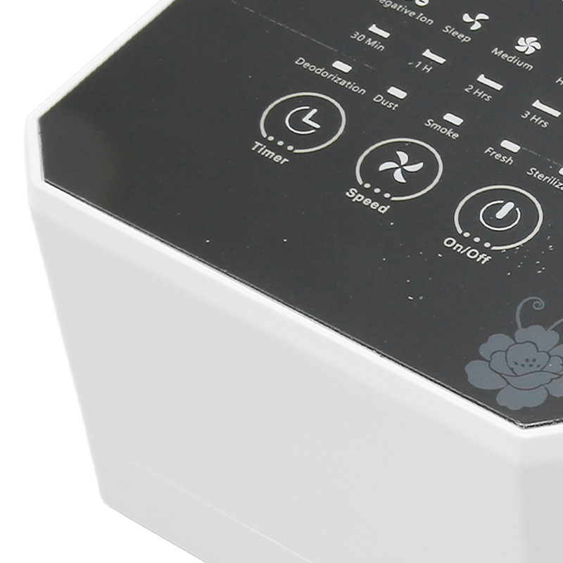 Small Air Purifier Multifunction Quiet Efficient Desk Mini Air Purifier