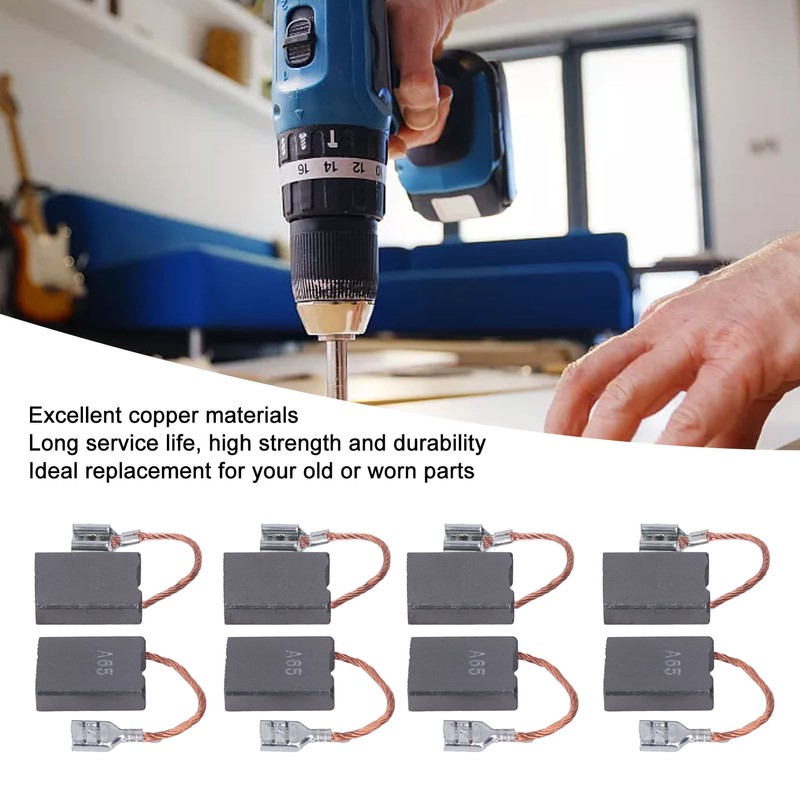 20Pcs Motor Carbon Brushes Angle Grinder Electric Drill Hammer Power