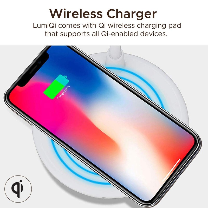 5W Qi LED Desk Lamp Wireless Charging Adjustable Touch Sensor