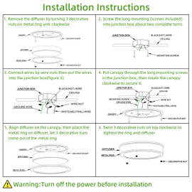 13 inch Flush Mount LED Ceiling Light Fixture, 2700K/3000K/3500K/4000K/5000K Adjustable Ceiling Lights, Brushed Nickel Saturn Dimmable Lighting for Hallway Bathroom Kitchen or Stairwell, ETL Listed