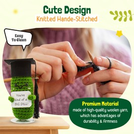 The trend collection Graduation Gifts Positive Pickle with Stand. Graduation Decorations, 2024 Graduation Gift. Office Desk Decor, Co Worker Gifts. Enouraging Emotional Su