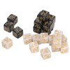 24 Dice Counters Acrylic Marble Creature Stats Clear Numbers Compatible