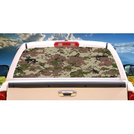 SignMission Urban CAMO Rear Window Graphic Back Truck Decal SUV View Thru Vinyl