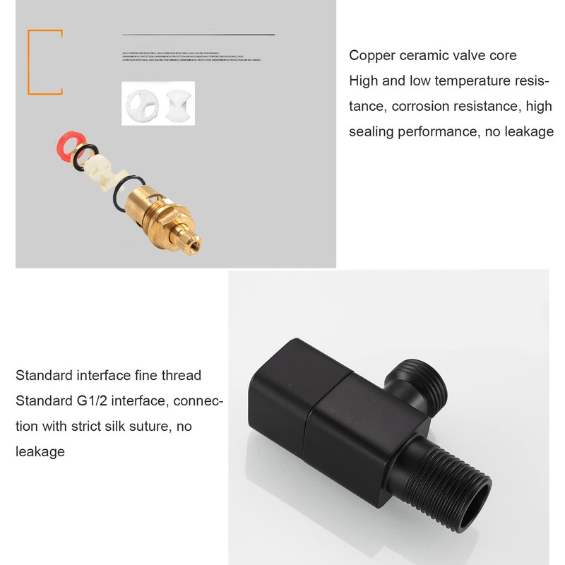 MUNEFE Angle Valve, Mixer Water Stop Valve, Faucets Shut Off