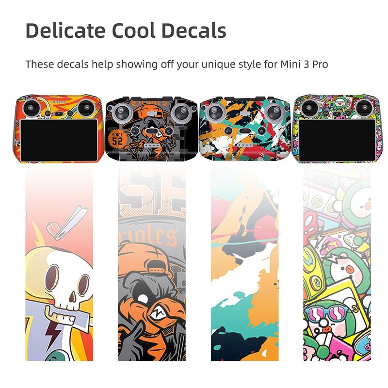 Drone Stickers Set Waterproof Skins Sticker Compatible for DJI Mini
