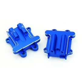 BENMAZ 2Pcs Aluminum Alloy Diff Cover Set Upgrade Parts for Arrma 1/18 Granite Grom/1/14 Typhon Grom,Replace #ARA2102#ARA2104#ARA2106T1 (Blue)