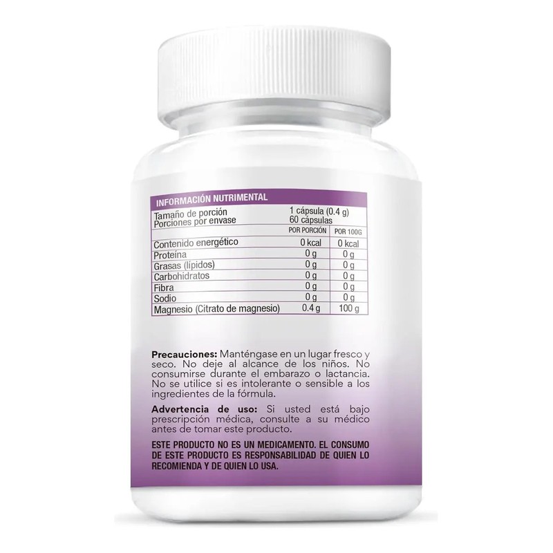 Bio B Magnesio 60 Cápsulas Veganas
