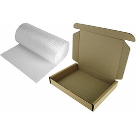 LAPTOP SHIPPING MAILING POSTAL STRONG CARDBOARD BOXES SECURE PROTECTIVE SAFE (Quantity: 1, Select Kit: 47x31x6cm+BUBBLE WRAP)