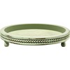 KULEDM Handmade Wooden Decorative Tray, Small Beaded Coffee Table Tray