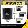 DewFlew 4Pcs 4.25" Push Through Wheel Center Caps Stainless Trailer