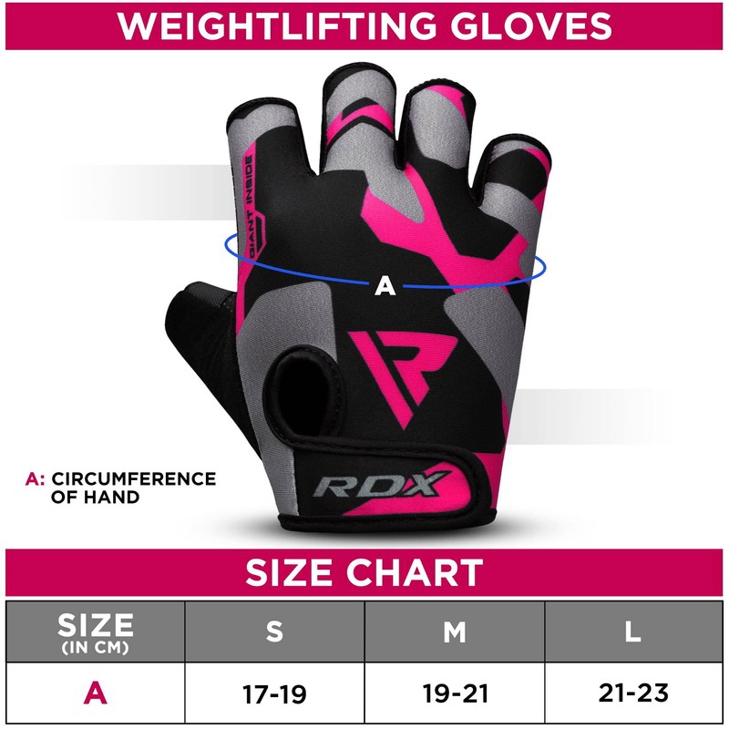 RDX Gym Weight Lifting Gloves Workout Fitness Bodybuilding Breathable Powerlifting