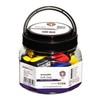 Swordfish SoftGrip 8mm Pencil Sharpeners - Assorted Colours (Tub of