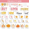 JarThenaAMCS 78Pcs Fall Bulletin Board Decorations Autumn Leaves Pumpkin Cut-Outs