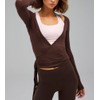 Ballet Wrap Tops for Women Y2k Long Sleeve Pilates Coquette