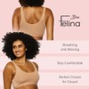 Felina Organic Cotton Bralette for Women, Super Soft & Dyed