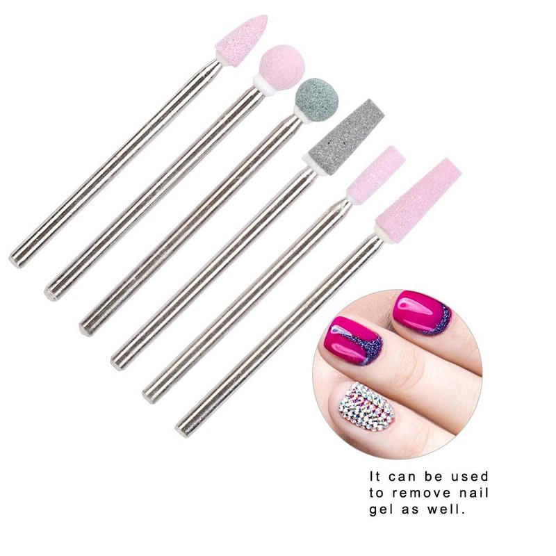 Stainless Steel Nail Drill Bit Accessory Manicure Nail File Drill