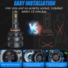 Shenkenuo 9005 HB3 LED Headlight CSP Bulbs Conversion Kit 6000K