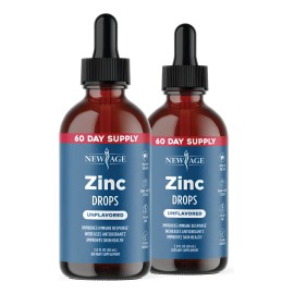 New Age - Gotas Lquidas De Zinc Inico 2 Unidades Suple Na                                                                                             