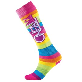 O 'Neal Pro MX Motocross MTB Snowboard Socks One Size Rainbow