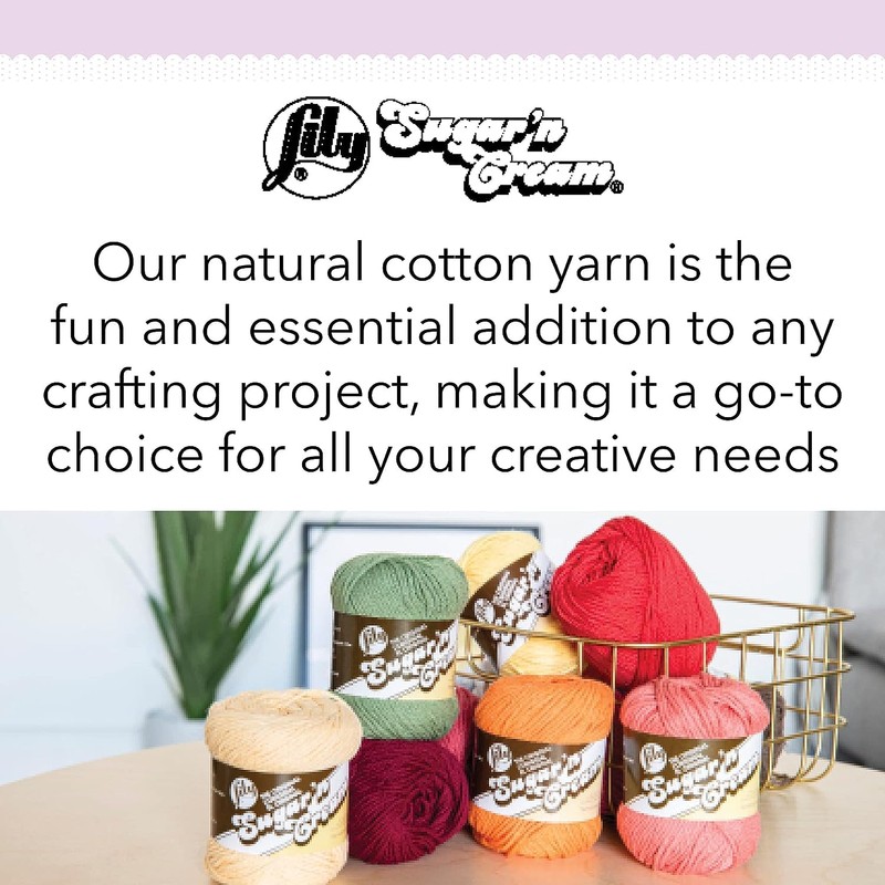 Lily Sugar 'N Cream The Original Solid Yarn, 2.5oz, Medium