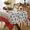 Newbridge Christmas Green and Red Nature’s Poinsettia Scalloped 52 x