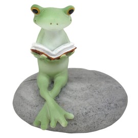 Kopo 79205 Reading Frog, Width 2.2 x Depth 2.2 x Height 2.2 inches (5.5 x 5.5 x 5.5 cm)