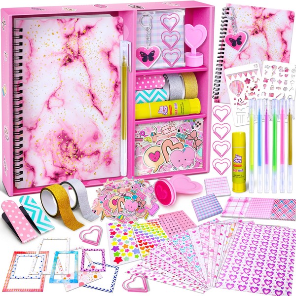 PATIFEED DIY Journal Kit for Girls, Scrapbook & Diary Supplies