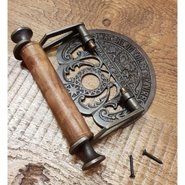 Cast Antique Iron Toilet Roll Holder Waterloo