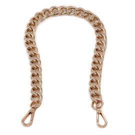 Xiazw Beautiful Bag Chain Purses Shoulder Strap Chain Shoulder Strap Crossbody Bag Strap Replacement Accessories Charm Decoration (Rose Gold, 45 cm)