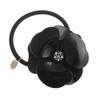 Vingtaine H7071-BK- Enamel Camellia Hair Elastic Elegant Flower Date Flower