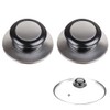 DreamAug 2-Pack Universal Pot Lid Handles – Heat-Resistant Bakelite &