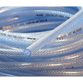 SAMMI Clear Pressure Resistant Hose, Inner Diameter 0.5 inches (12 mm), Transparent Tube, Water Sprinkler Hose, 9.8 ft (3
