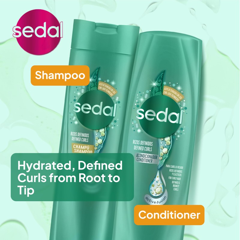 SEDAL Defined Curls Shampoo 400ml and Conditioner 350ml 2 Pack
