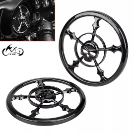 Unbranded 5-1/2" Black Speaker Trim Grill Cover For Harley Electra Glide Ultra Limited Tri