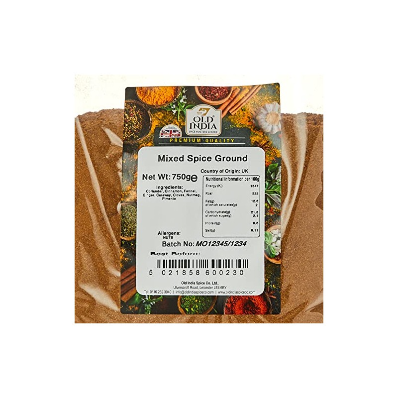 Old India Mixed Spice Ground 750g