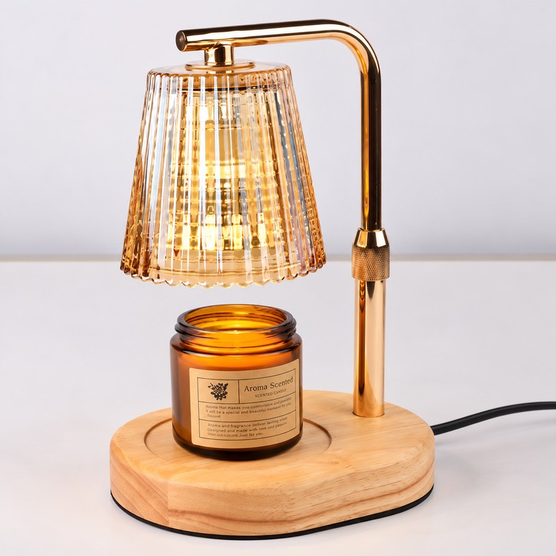 Dimmable Candle Warmer Lamp, Flameless Electric Wax Warmer for Scented