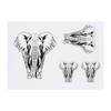 Azeeda 4 x 'Afrikanischer Elefant' Temporäre Tattoos - Wasserfest, Hautfreundlich