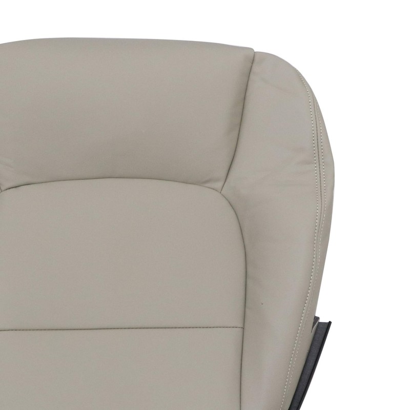 Priprilod Tan Leather Passenger Side Bottom Replacement Seat Cover Compatible